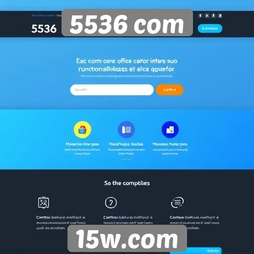 Análise da interface do site 5536 com